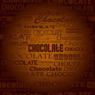 Seamless chocolate pattern with word of different N3