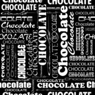 Seamless chocolate pattern with word of different N4