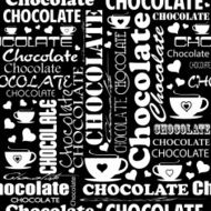 Seamless chocolate pattern with word of different N6