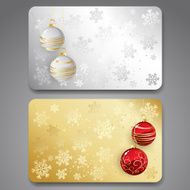 Collection of gift cards with ribbons Vector background