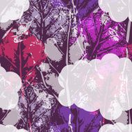 Seamless imprints pattern of the leafs