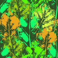 Seamless imprints pattern of the leafs N9