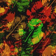 Seamless imprints pattern of the leafs N10