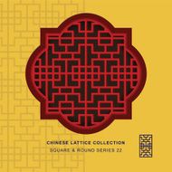 Chinese window tracery square round frame 22 geometry