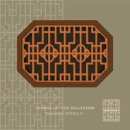 Chinese window tracery polygon frame 21 round pattern