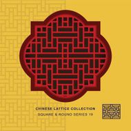 Chinese window tracery square round frame 19 rectangle geometry