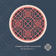 Chinese window tracery round frame 17 polygon flower