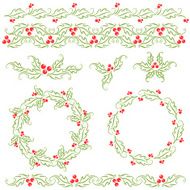 Holly Design Elements