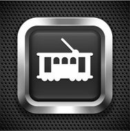 Tramp on Black Square Button