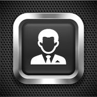 Man in Suit on Black Square N2