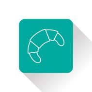 Vector croissant icon Food Eps10 N4