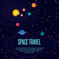 Outer space Pattern texture in style flat N2