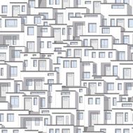 Continuous background from modern white houses