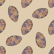 Seamless Pattern with falling Autumn Leafs