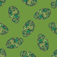 Green Leafs seamless Pattern