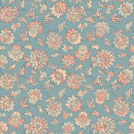 elegance seamless pattern with ethnic flowers N8