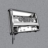 Audio cassette in graffiti style N2