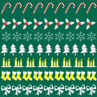 Merry Christmas with decorations elements N9