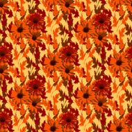 Beautiful autumn flowers Floral background