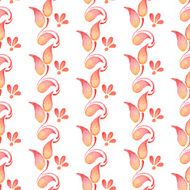 Abstract watercolor branch 2 Floral pattern Seamless vector background 2