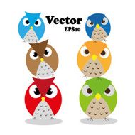 Vector Owls happy