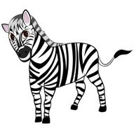 Funny Cartoon Zebra N5