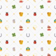 Seamless pattern with Lucky Charms N3
