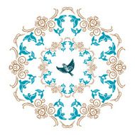 Vector circular ornament