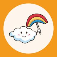 weather rainbow theme elements N2