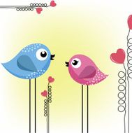 Two loving birds