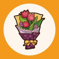 flower bouquet theme elements vector eps N2