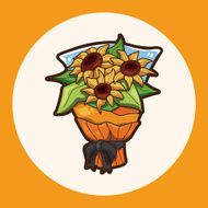 flower bouquet theme elements vector eps N3