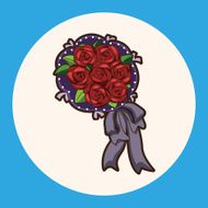 flower bouquet theme elements vector eps N5