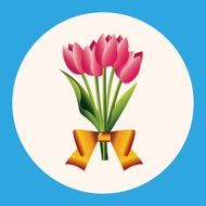 flower bouquet theme elements vector eps N10