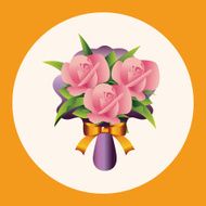 flower bouquet theme elements vector eps N12