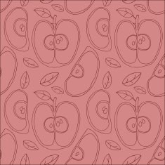 Colorful backgound with vector seamless apples N4
