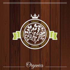 Fresh and natural food logos N3