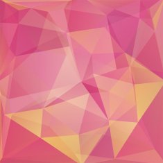 abstract background consisting of pink yellow triangles