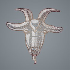 Abstract goat year of the goat