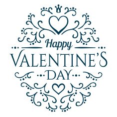 Will you be my Valentine with floral ornament N2