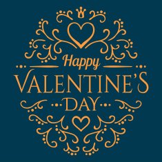Calligraphic pattern with heart and Will you be my Valentine N2