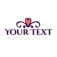 Calligraphic design element vintage pattern N4