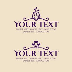Calligraphic design element vintage pattern N11