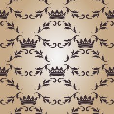 Seamless pattern with crowns N5