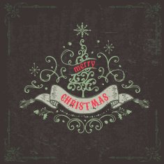 Vintage Christmas Background N11
