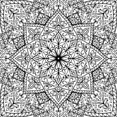 Vector cover with ornaments
