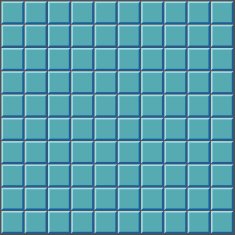 stylized wall with blue tiles pattern