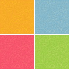 irregular concentric circles pattern set in different colors N2