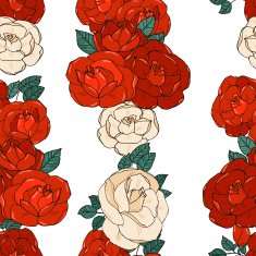 Seamless pattern with roses N70