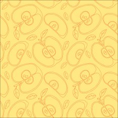 Colorful backgound with vector seamless apples N12